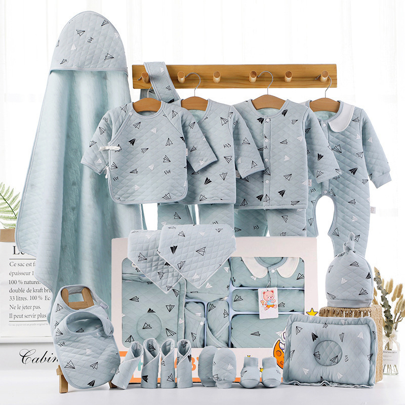 Picture of Baby airplane cartoon clothing gift box birth baby supplies collection gift box suit full set baby clothing gift box