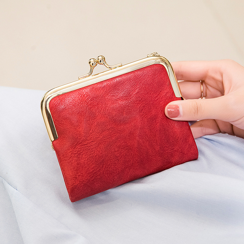 Picture of Cross-Border short wallet women's 2023 new clip coin purse retro multi-functional folding wallet card bag for women
