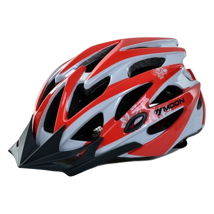 Moon Anti-Odor Cycling Helmet Road Bicycle Helmet Adult Mountain Bike Sports Safety Equipment One-Piece Molding