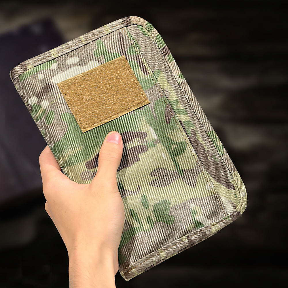 Cross-border Tactical Stationery Outdoor Tactical Portable Notepad Loose-leaf Removable A6 Notebook Case
