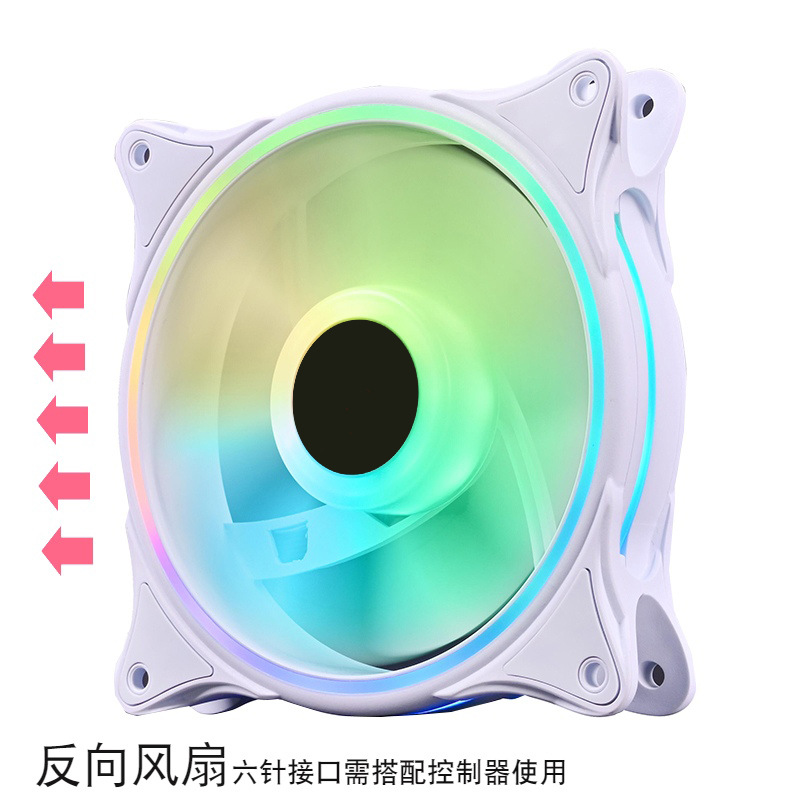 Picture of Cross border SE fan 12cm desktop host computer chassis radiator cpu silent cooling RGB fan