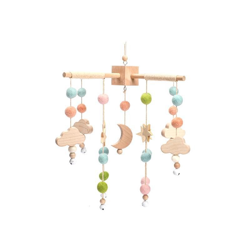 Picture of Nordic style foreign trade baby bed bell accessories bracket infant comfort toy music box bed bell bracket three-piece set