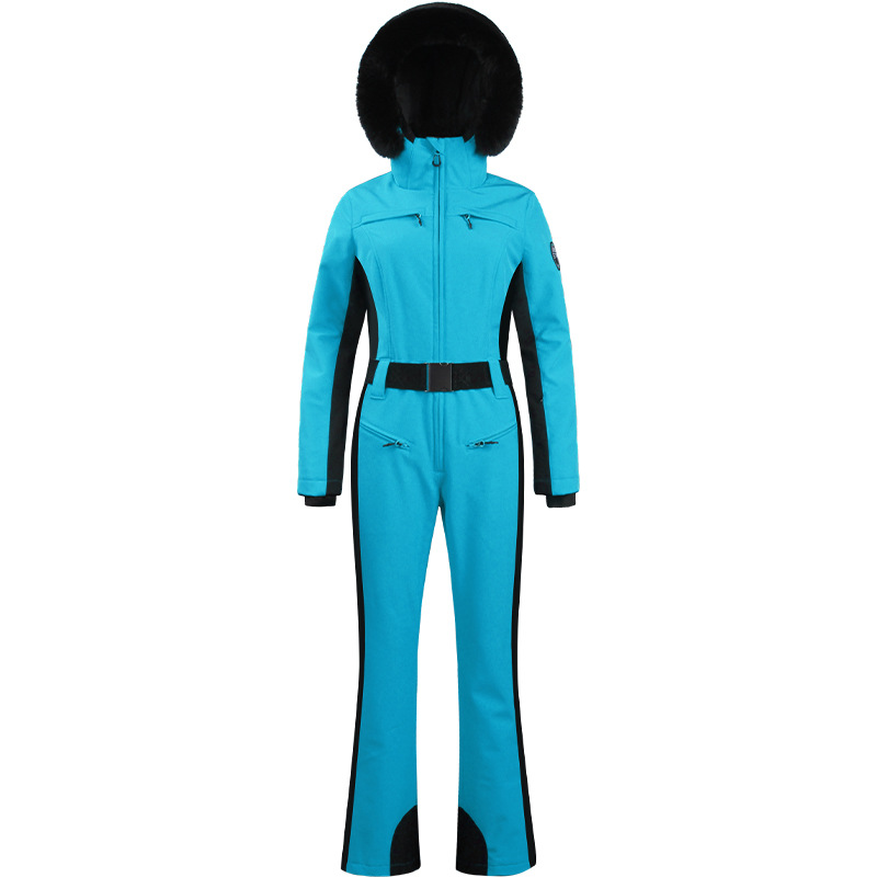 Picture of Professional Double-board Windproof Cross-border Ski Suit Women's Thickened Warm Waterproof Slim-fit Outdoor Ski Suit Women's suit