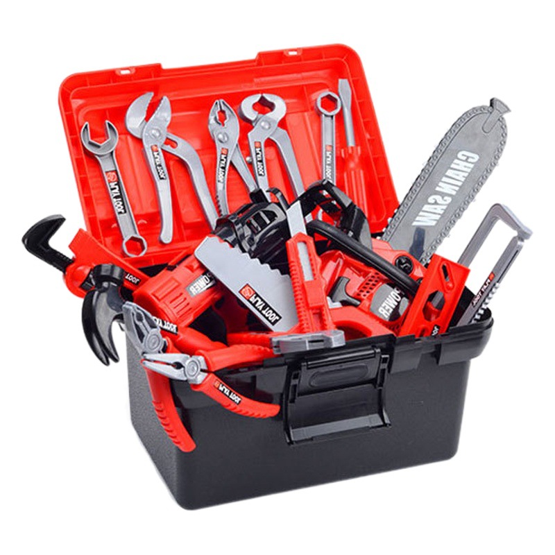 Children's toolbox full set of baby simulation tools repair tools electric drill screwdriver tools play house toys