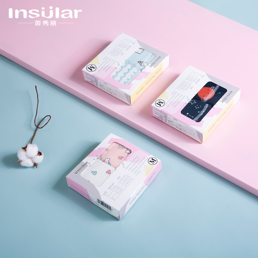 Picture of 2 Boxed Yinxiuli 6 Layer Pure Cotton Baby Training Pants Study Pants Baby Gauze Diaper Pants Baby Supplies