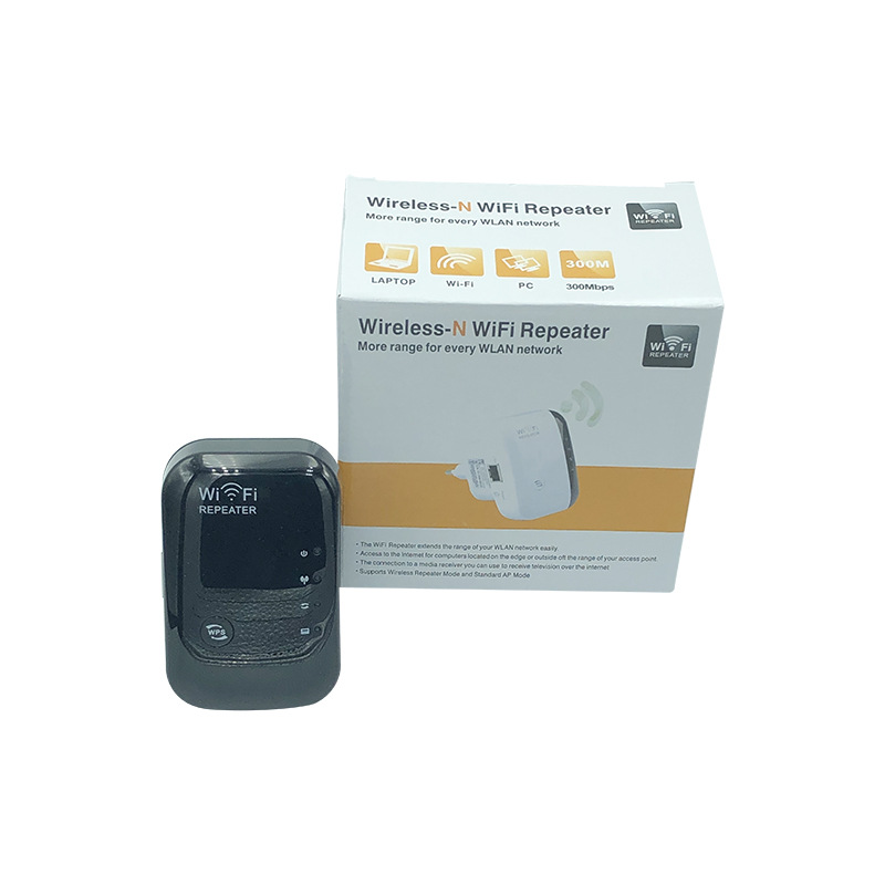 Picture of Small steamed bread repeater wireless routing signal amplifier 300Mbps shape parameters white black