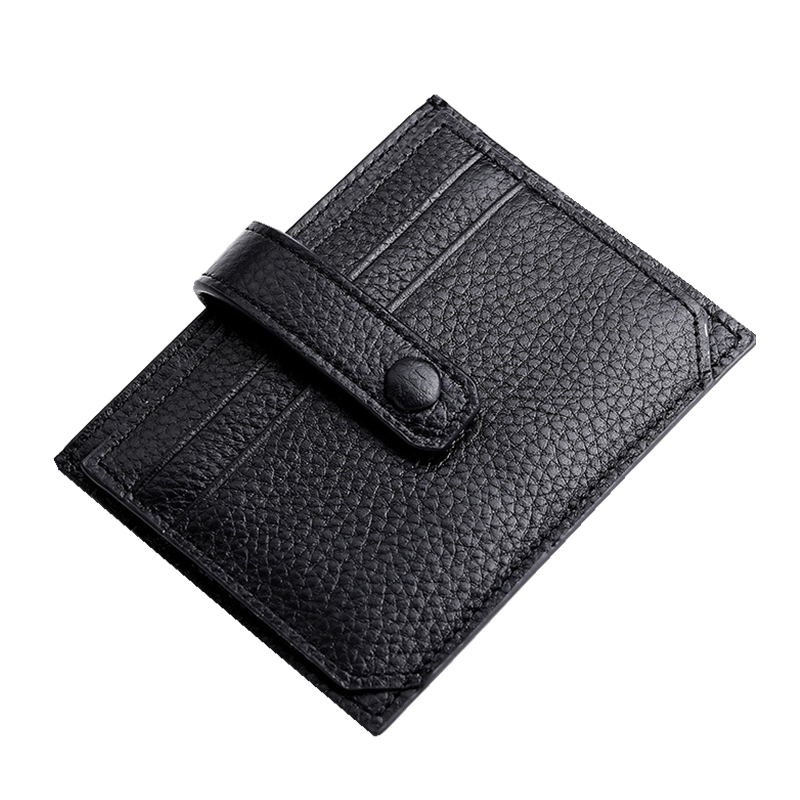 Picture of Card Holder Men's Genuine Leather Ultra-thin Compact Card Holder Mini Multi-position Driver's License Card Holder Exquisite High-end Card Holder for Women