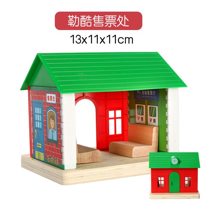 Picture of Wooden Thomas the Tank Engine Track Scene Accessories Large Aircraft Set with Villain Luggage