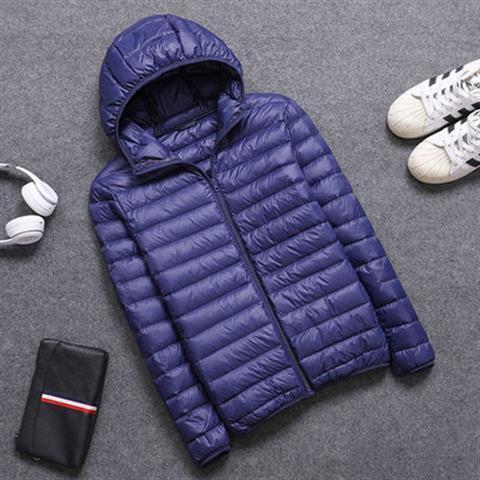 Picture of Lightweight cotton-padded jacket men's short coat 2021 autumn and winter thin trendy versatile hooded thin lightweight cotton