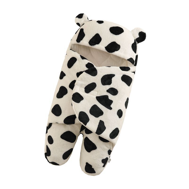 Picture of Baby Cushion Flannel Baby Sleeping Bag Thickened Split Leg Kick-proof Cushion Baby Bag Autumn and Winter Newborn Swaddle Bag