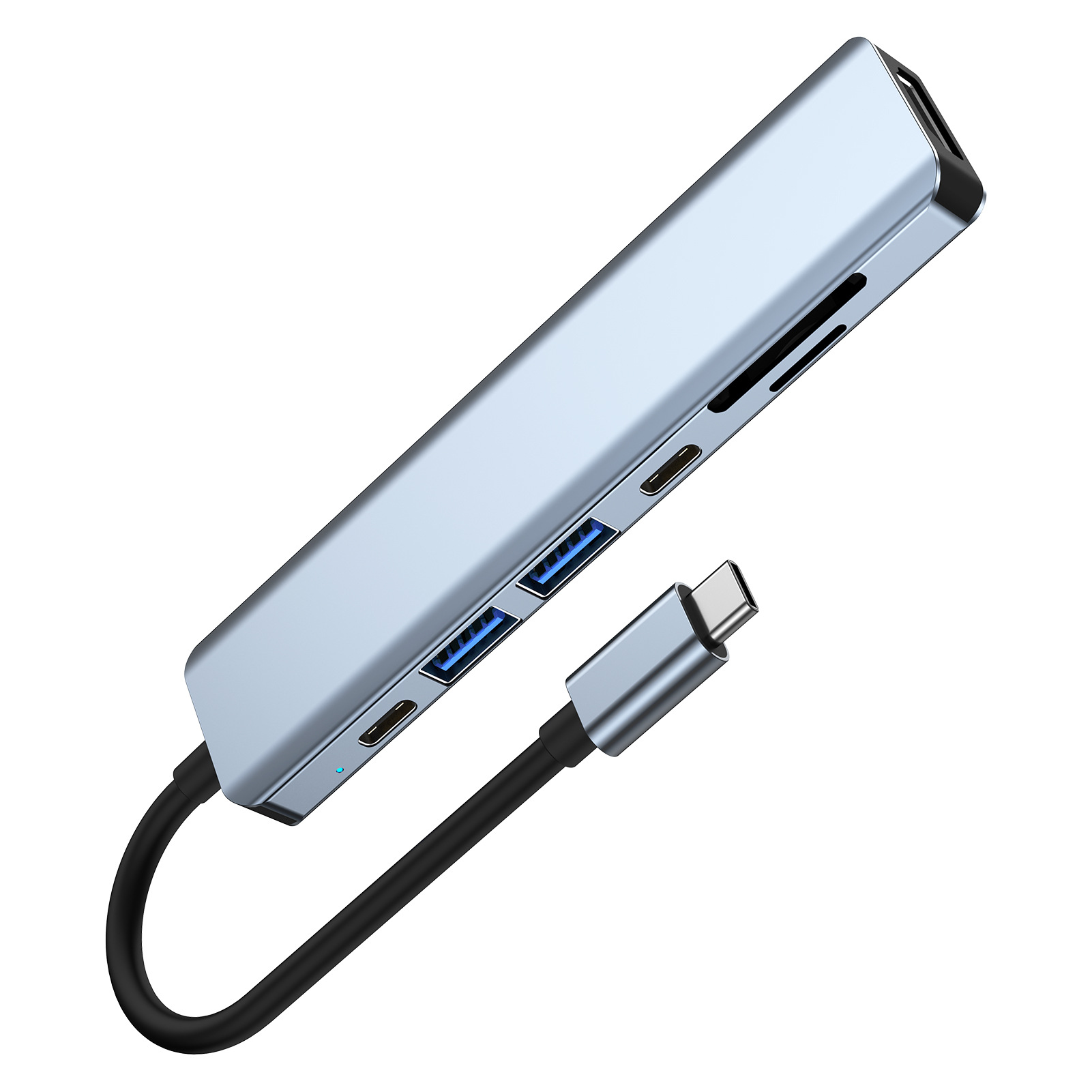 Picture of Cross-border in stock usb extender for apple huawei computer macbooktype-c seven-in-one docking station