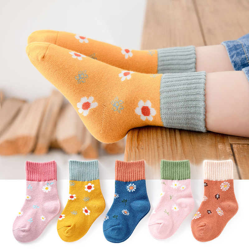 Picture of Cartoon children's socks girls 1-3 years old boys new children's socks baby autumn spring socks winter baby boneless