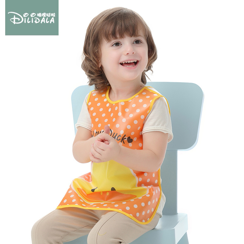 Picture of New Baby Saliva Bib Eva Waterproof Kidsren's Bib Baby Rice Bag Infant Bib Autumn and Winter Thin