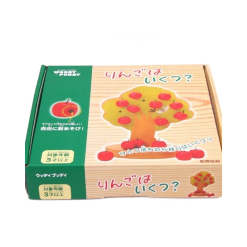 Picture of Wooden Magnetic Apple Tree Montessori Teaching Aids Learn Counting Fruit-dividing Baby Kindergarten Teaching Early Education Educational Toys