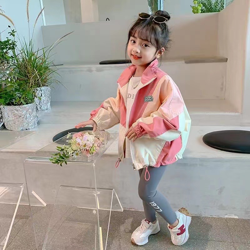 Picture of Girls Big Kids Casual Coat 2023 Spring New Style Loose Hooded Coat Big Kids Cardigan Trendy