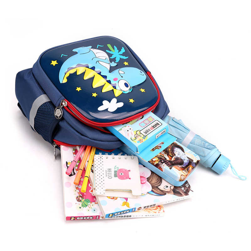 Picture of Children's Schoolbag Cartoon Cute Kindergarten Baby Backpack Boy Handsome 3D Hard Shell Anti-Lost Kids Backpack
