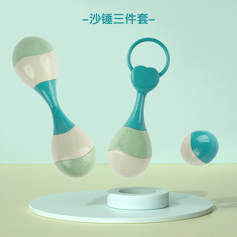 Picture of [] Baby Educational Early Education Note Sand Hammer Hand Rattle Toy Early Education Baby Pursuit Training Grasping