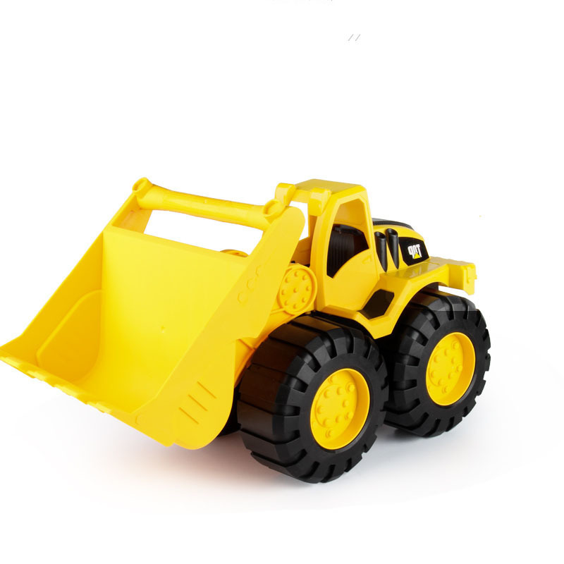Picture of Children's Beach Bulldozer Engineering Vehicle Baby Playing with Sand Thickeneded Inertial Bulldozer Excavator Model Car