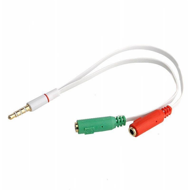 Picture of Headset conversion line 1-2 microphone mobile phone headset wire control conversion line audio 1-2 adapter