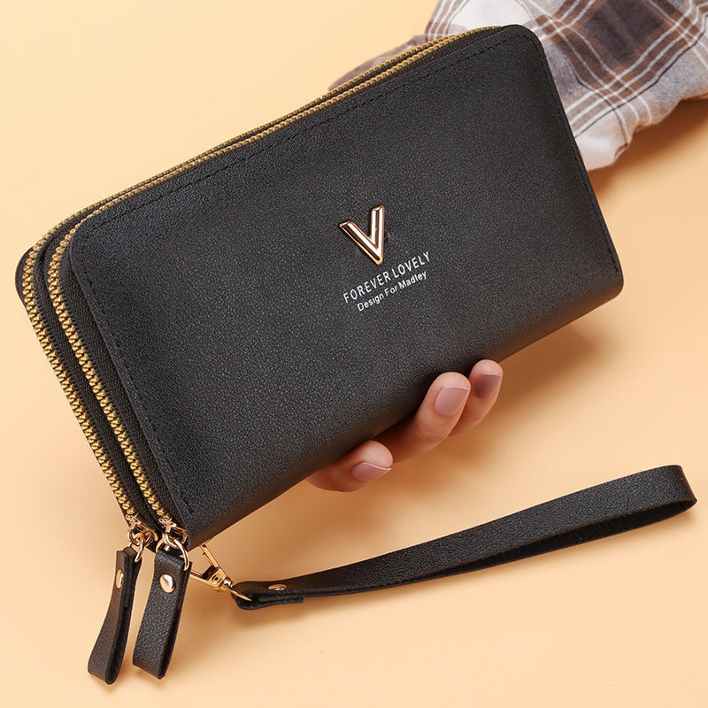Picture of Double Zipper Hand Wallet 2022 New Ladies Wallet Long Fashionable Large Capacity Double Wallet Mobile Phone Small Bag