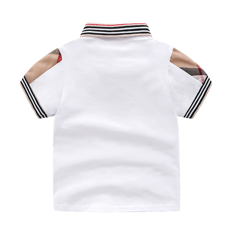 Picture of Children's Summer Wear Boys and Girls White Female Baby T-shirt 2-6 Years Old Trendy Pure Cotton Children's Women's Top Shirt