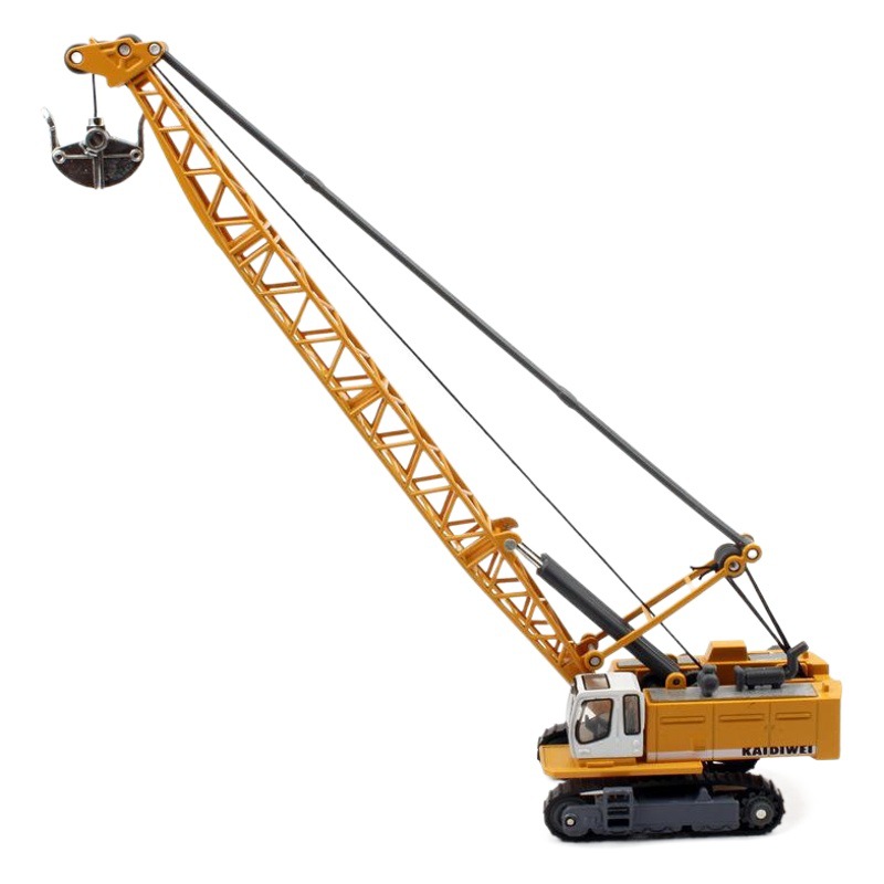 Kaidiwei alloy 1:87 Tower cable excavator crane model simulation metal engineering vehicle toy wholesale