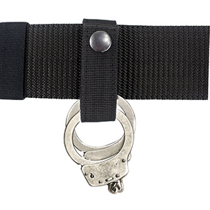Picture of Tactical Handcuffs with Tactical Belt Hanging Buckle Tactical Quick Pull Portable with Waist Tactical Belt