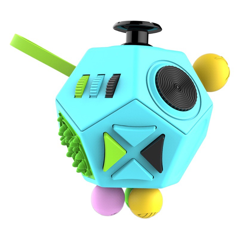 Factory Direct Supply Creative Decompression Rubik's Cube Second Generation 12-sided Decompression Dice Slow Pressure Rubik's Cube Creative Decompression Toy