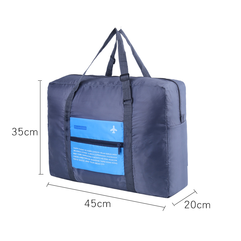 Picture of Airplane Bag Folding Travel Bag Clothes Storage Bag Cover Trolley Case Airplane Bag LOGO Retractable Folding Storage Bag
