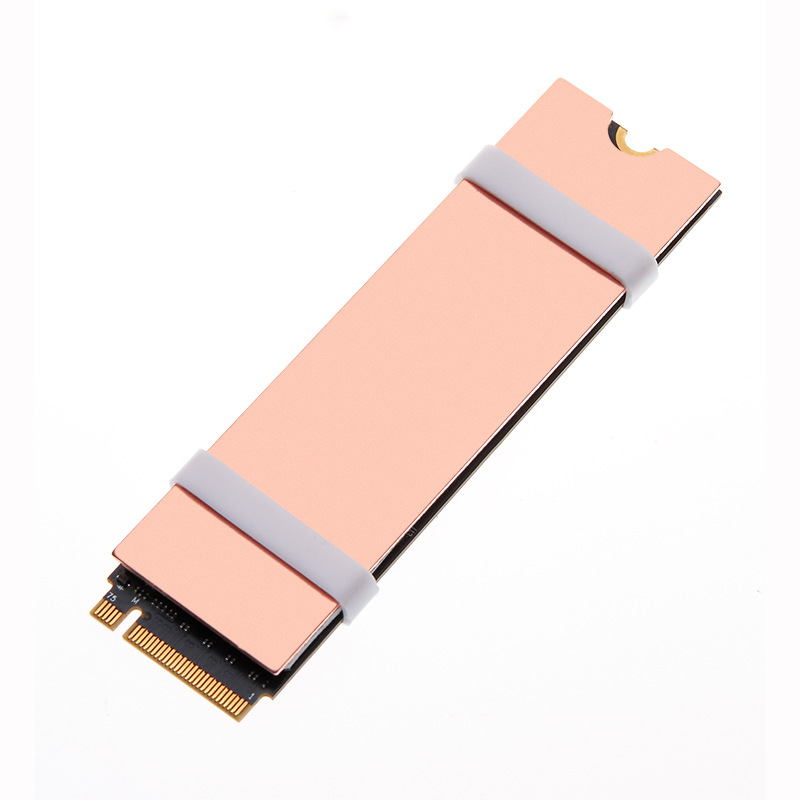 Picture of Matte copper M2 copper solid state heat sink M.2 hard disk radiator vest ssd notebook NVMe thermal conduction sheet ultra-thin