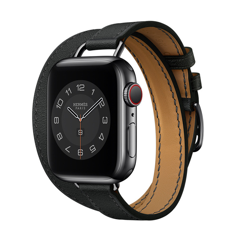 Picture of For Apple Watch applewatch Strap s10 Double Circle Thin Leather Strap Apple Watch 87654se