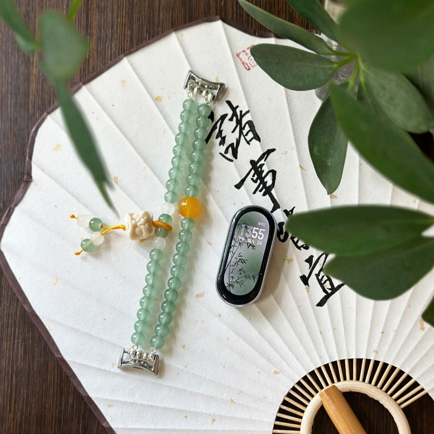 For Mi Band 9/8/7/6/5nfc Lion Dance Bracelet Beaded Strap 7/8pro Women's Personalized Wristband