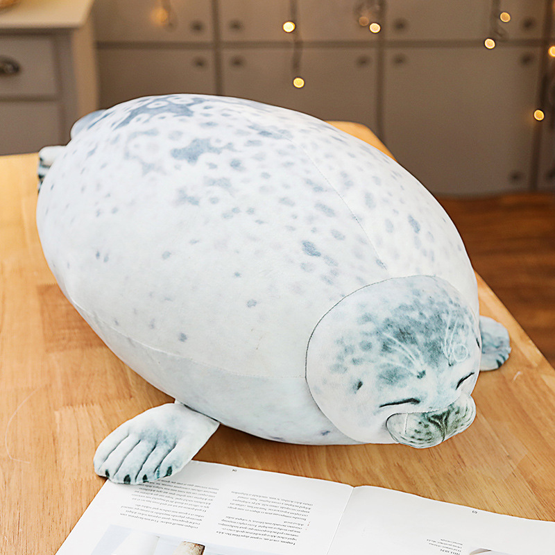 Picture of Cross-border Hot Selling Japan Osaka Seal Pillow Spotted Seal Doll Seal Plush Toy Soft Seal Doll