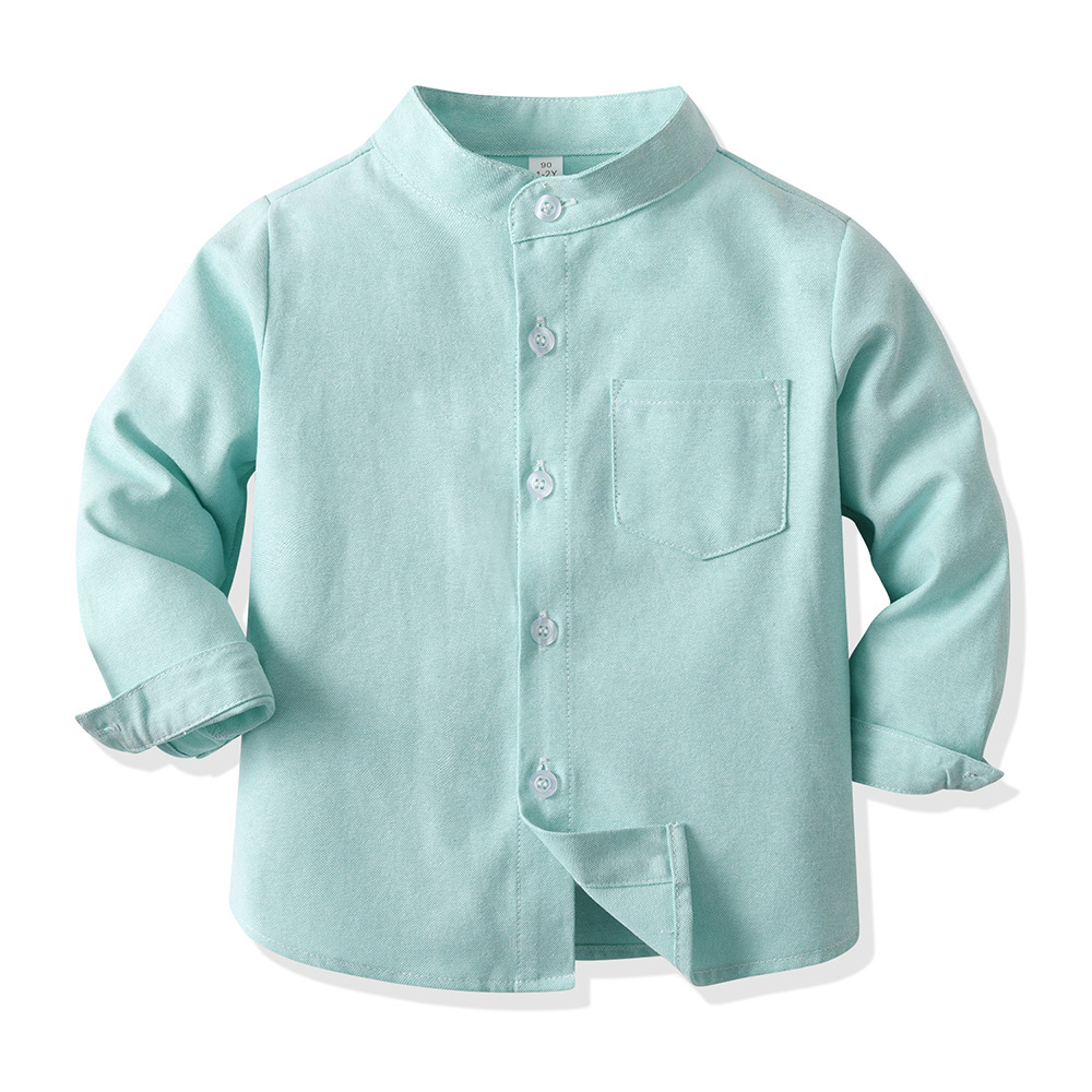 Picture of 2025 Spring Boys Candy Color Long Sleeve Shirt Spring Middle and Older Boys Handsome Outerwear Casual Children's Jacket