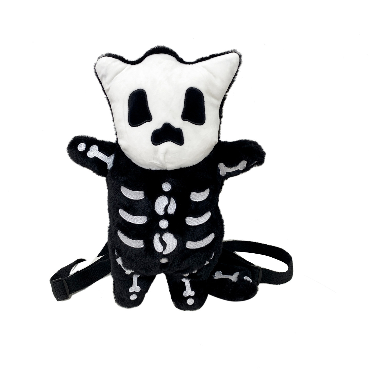 Picture of Halloween funny skull ghost backpack 2023 autumn and winter ugly cute plush little devil cat doll back