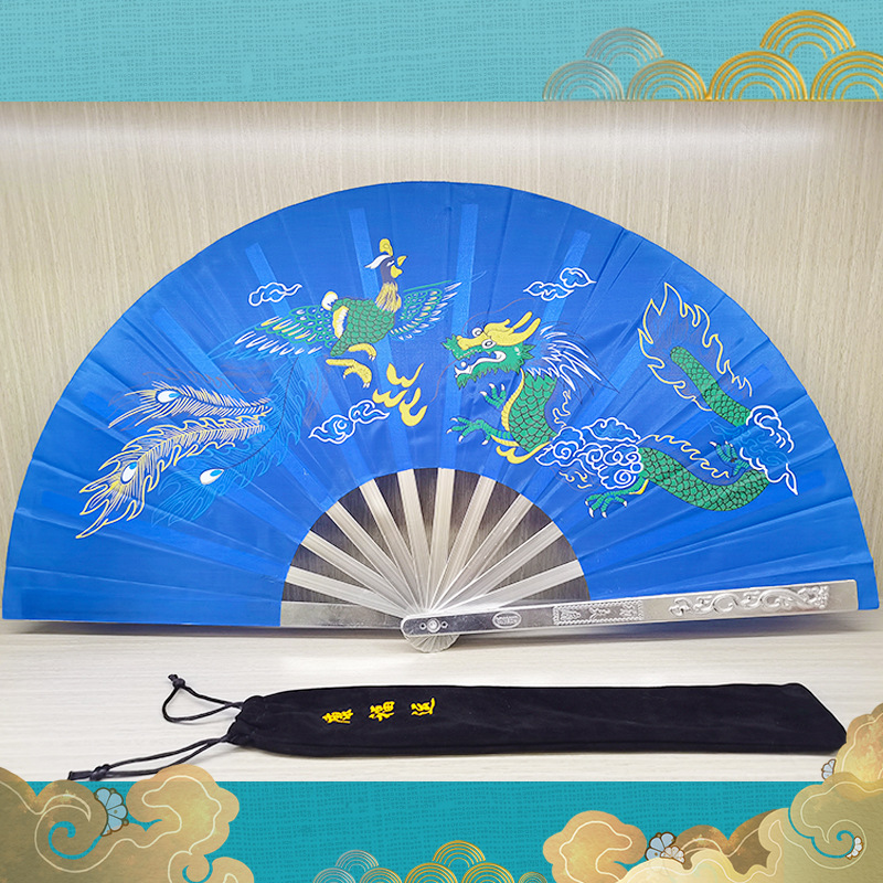 Picture of Tai Chi Kung Fu Fan Aluminum Magnesium Alloy Fan Performance Fan Morning Exercise Fan Hands Fan Tai Chi Fan Factory Direct Fan Folding Fan