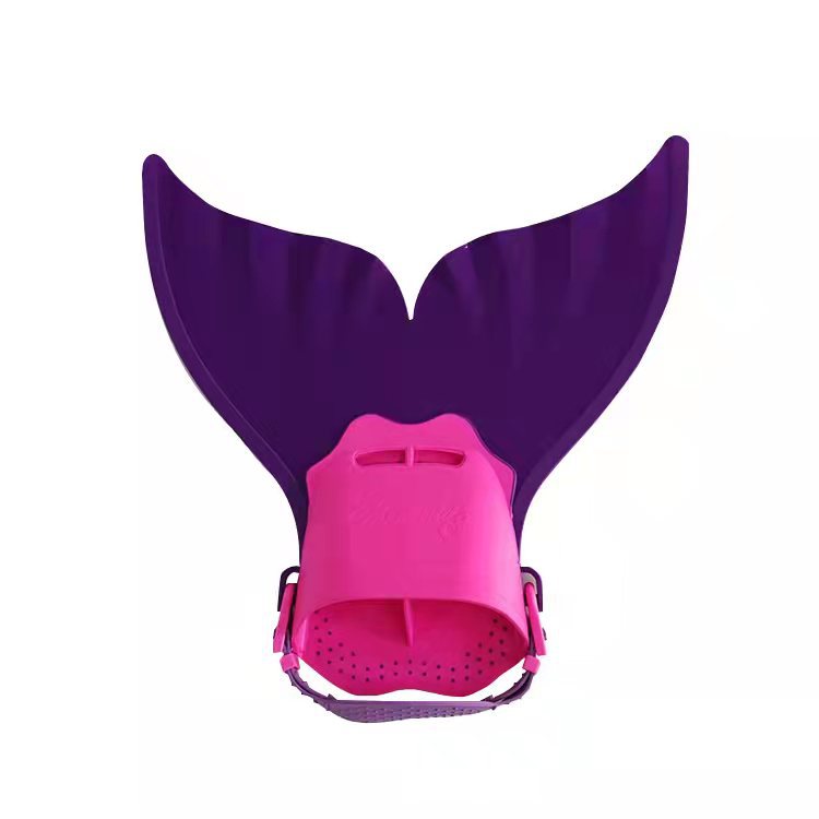 Picture of Mermaid Flippers Single-piece Whale Tail Flippers Swimming Training Flippers Children's Diving Swimming Equipment Swimming Products