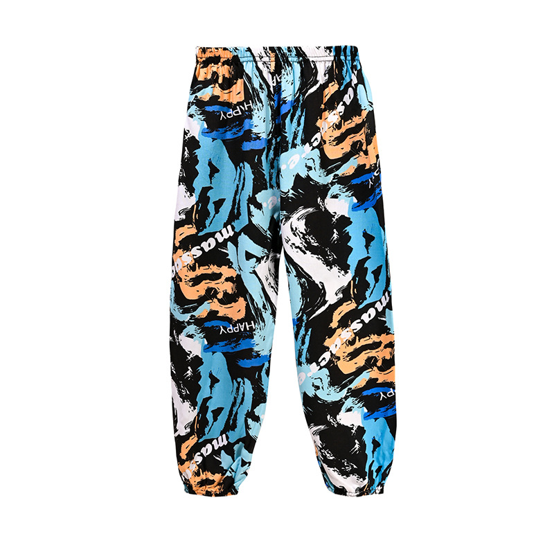 Picture of Summer New Adult Mom Kidsren Boys Girls Family Wear Bloomers Anti-Mosquito Pants Cotton Silk Pants Trousers