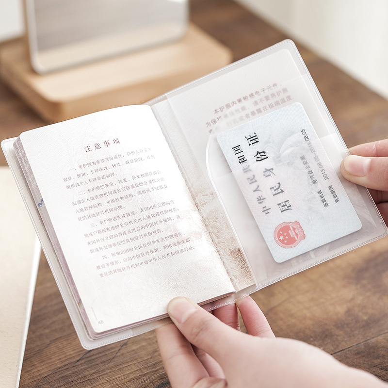 Picture of Passport Cover Passport Protective Cover Transparent Thickened Certificate Protective Cover Travel Pass Protective Cover Passport Case
