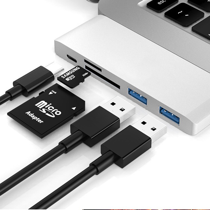 Picture of typechub hub mobile phone tablet macbook laptop all-in-one card reader usb docking station