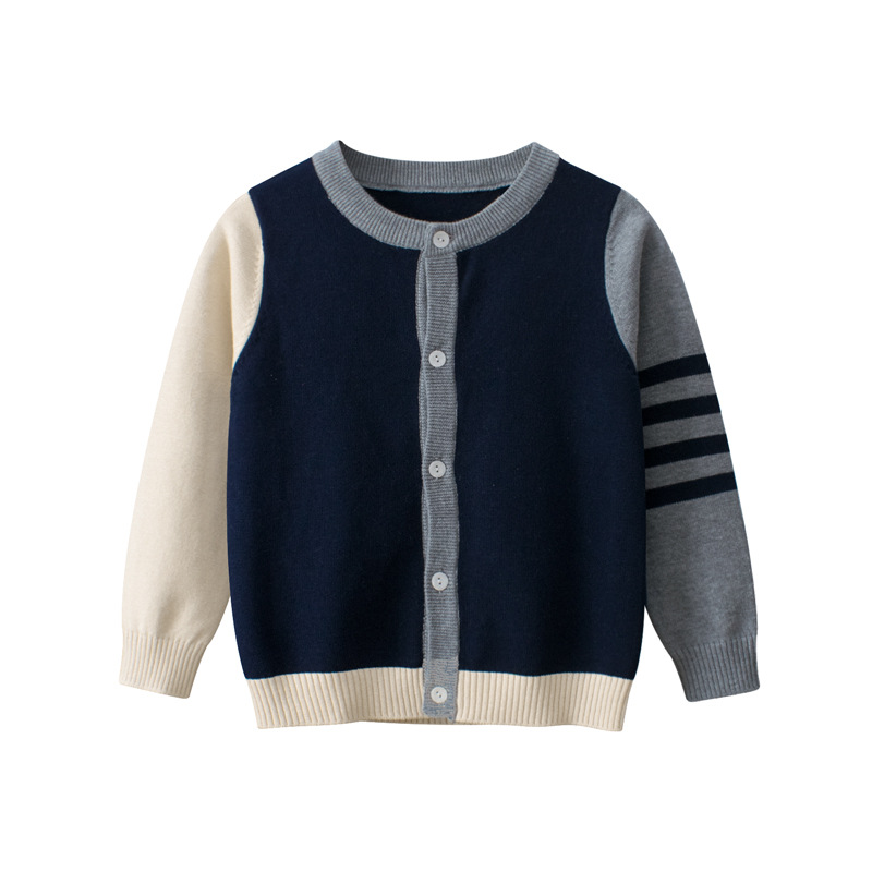 Picture of 27kids Korean style children's clothing spring new 2024 children's sweater coat knitwear baby boys' clothes wholesale