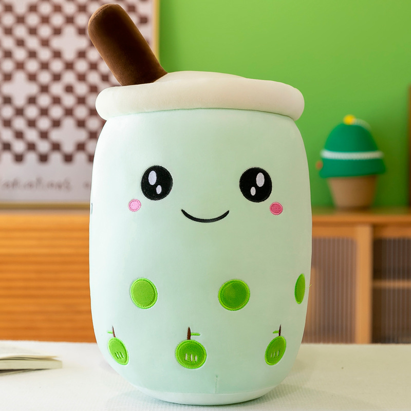 Picture of Simulation fruit milk tea cup pillow plush toy large bubble tea Doll Doll Gift cross-border foreign trade