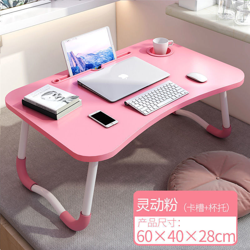 Picture of Bed Desk Computer Desk Dormitory Simple Folding Table Bedroom Simple Student Learning Small Table Lazy Writing Desk