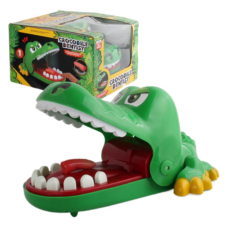 Cross-border export children bite hand trick toys variety of spoof decompression shark crocodile dog bite hand biting toys