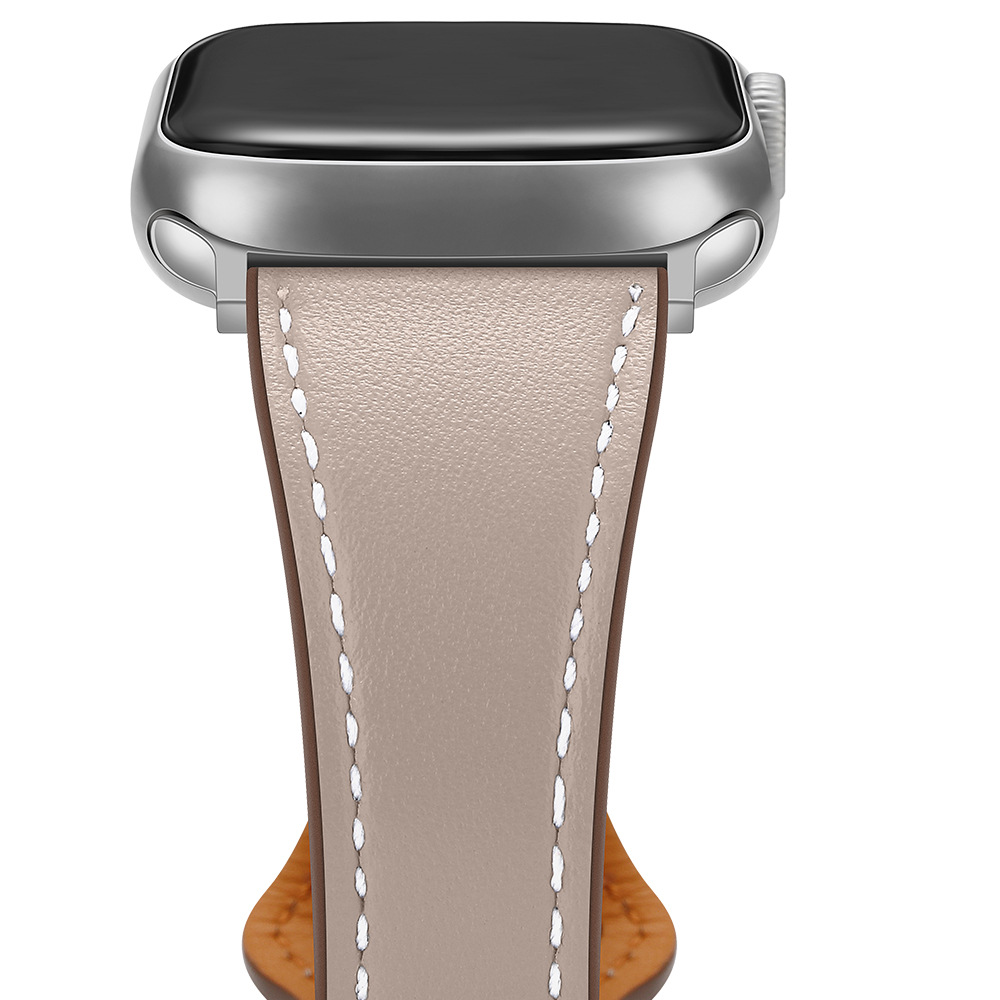 Picture of Apple Iwatch7 strap head layer leather small man waist strap for Apple strap leather cross-border new wholesale