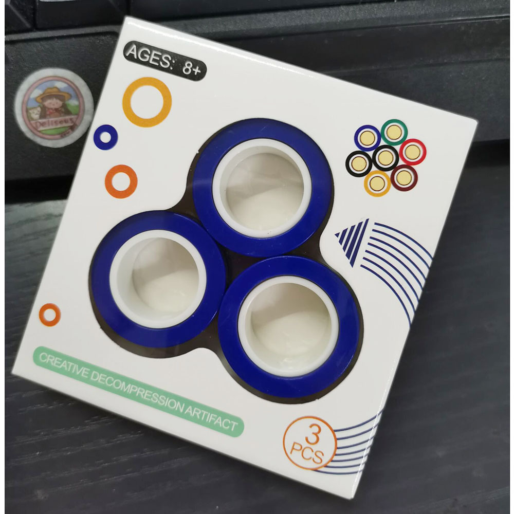 Picture of Decompression Toys New and Unique Cross-Border Amazon Magnetic Ring Ring Strong Magnetic Fingertip Spinner Toy Decompression