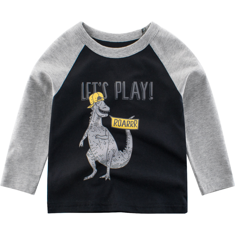 Picture of Korean Style Children's Clothing Wholesale 2024 Autum New Children's Clothing Boys Long-Sleeved T-Shirts Baby Clothes One Piece Consignment
