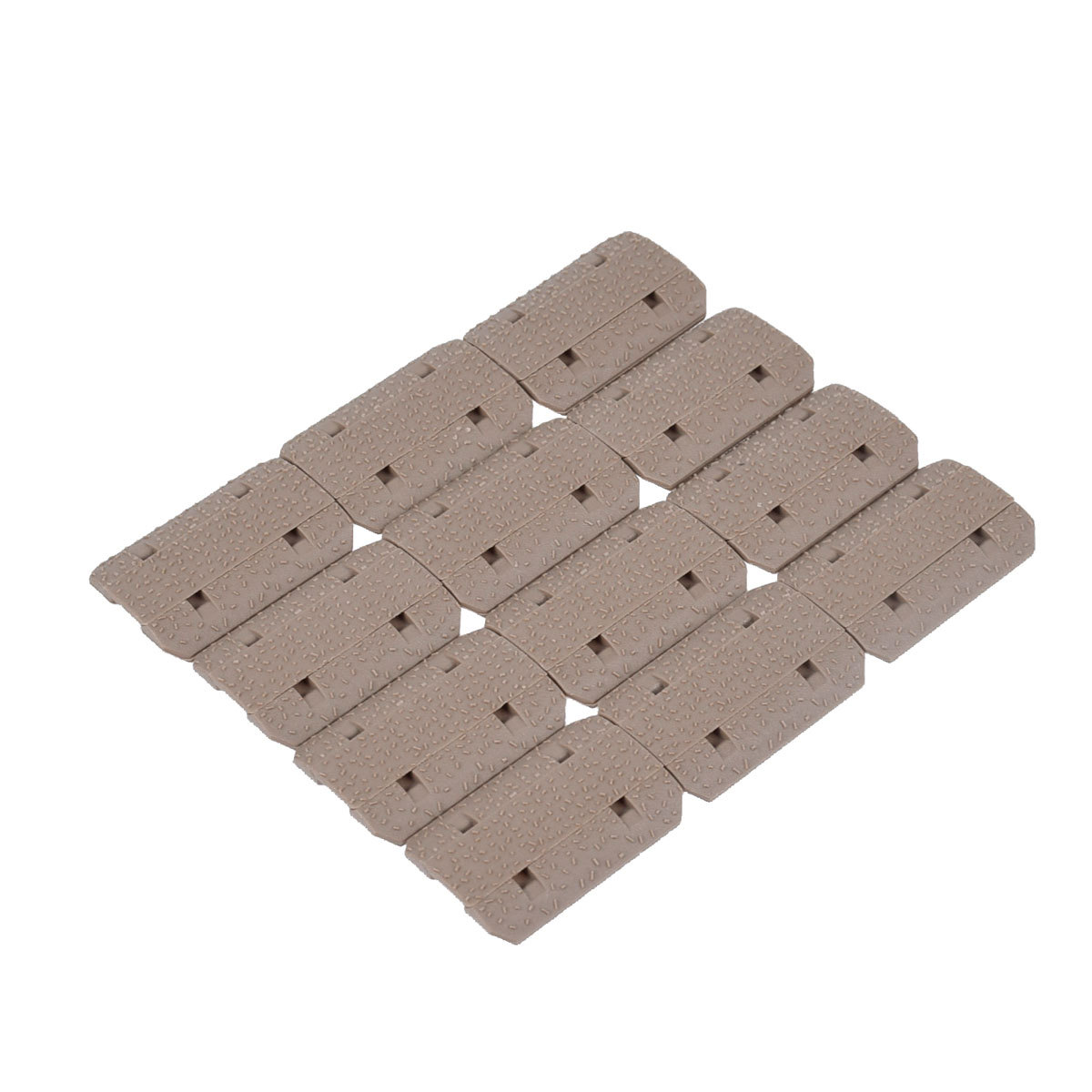 Picture of Nylon Hand Baffle Fish Bone Protector M-LOK System with Anti-slip Wood Protector 12 Pieces Pack