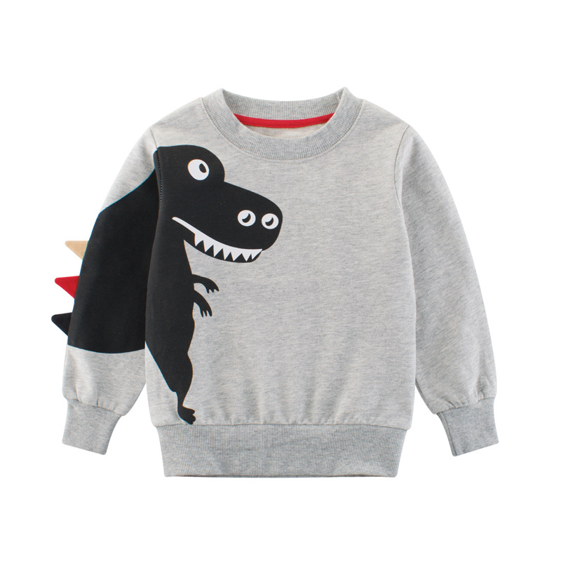 Picture of Korean Fashionable Kidsren's Clothing Autumn New Product 2025 Kidsren's Clothes Kidsren's Dinosaur Sweatshirt One Piece Consignment Ins