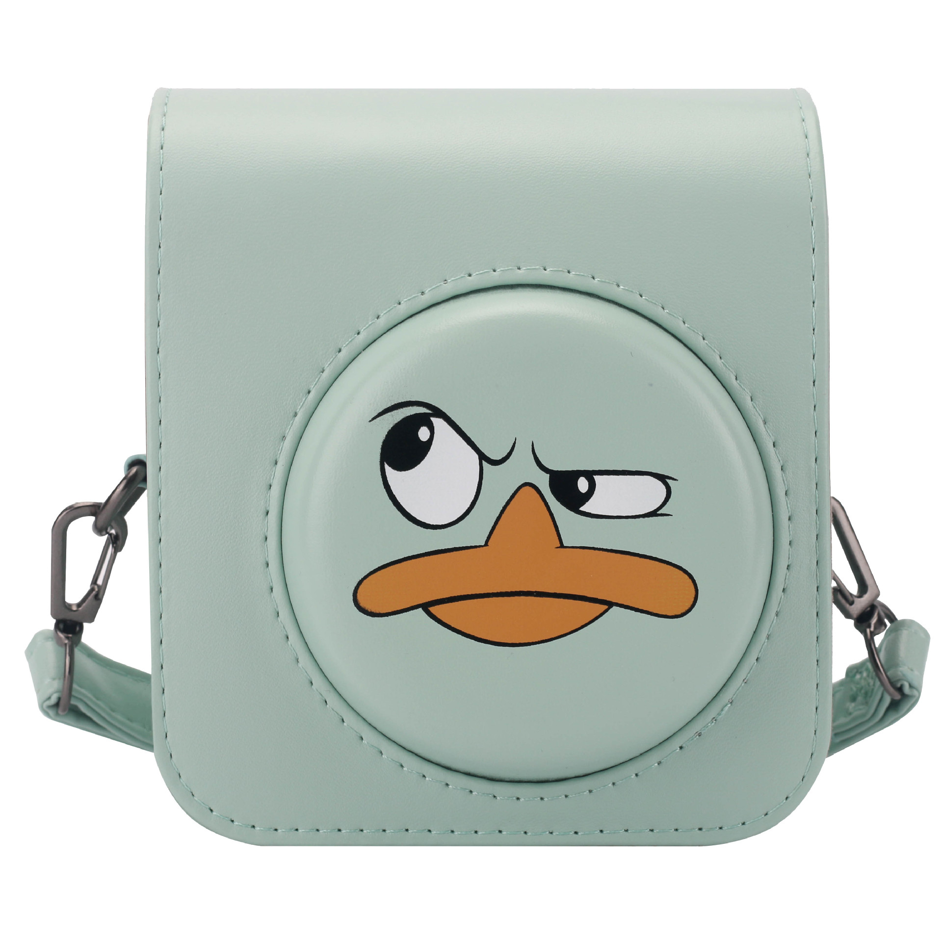 Picture of Dropshipping Polaroid Mini12 Cartoon Green Bottom Duck Camera Bag Magnetic + Back Pocket Storage Photo Style
